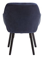 Крісло синій оксамит тканеве (Масив дуба) hotdeal, фото 3