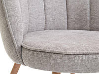 Крісло тканеве сірий/дуб hotdeal, фото 3