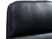 Крісло зі стільчиком чорний штучна шкіра hotdeal, фото 6