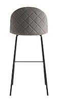 Стілець барний сірий вельв/чорний hotdeal, фото 4