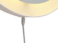 Дзеркало кругле біле із підсвіткою та плавним регулюванням яскравості  діаметр 55см hotdeal, фото 2