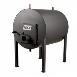 Піч опалювальна буржуйка булер'ян Екожар КВД 500 з водним контуром 500м³/8мм