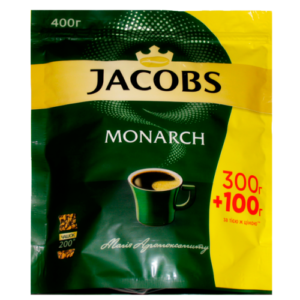 Кава Jacobs Monarch розчинна 300г+50 (Якобс Монарх 300+100 г)