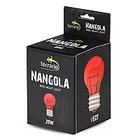 Инфракрасная нагревательная лампа Terrario Nangola Red Night Light 25 Вт для террариума