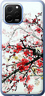 Чехол с принтом для Huawei Nova Y61 / на хуавей нова у61 с рисунком Цветущий куст