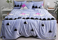 Теплий комплект постільної білизни з велсофту мікрофібра ТМ Tag