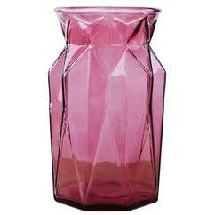 Ваза VIVA AURORA/18 см/фіолет-червоний. (6841731)