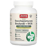 Сахаромицеты Буларди + МОС, Jarrow Formulas "Saccharomyces Boulardii+ MOS" пробиотики, 5 млрд КОЕ (180 капсул)