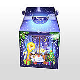 Новорічна картонна коробка Будинок великий ніч на Миколая 600-700 г. Н13, фото 4