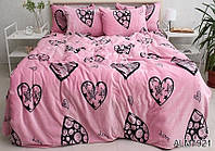 Теплий комплект постільної білизни з велсофт мікрофібра ТМ Tag