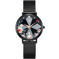 Ультратонкие женские часы SHENGKE SK со звездным небом и цветами