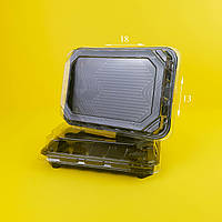 Упаковка для суши ПС-63I PS, контейнер для суши пластиковый без крышки, 18*13*2 см
