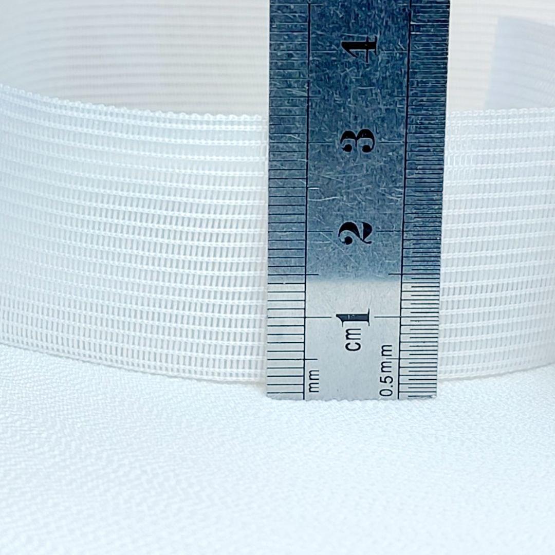 Тасьма окантовочна, лямовка 32 мм, біла 100 м