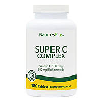 Витамины и минералы Natures Plus Super C Complex, 180 таблеток