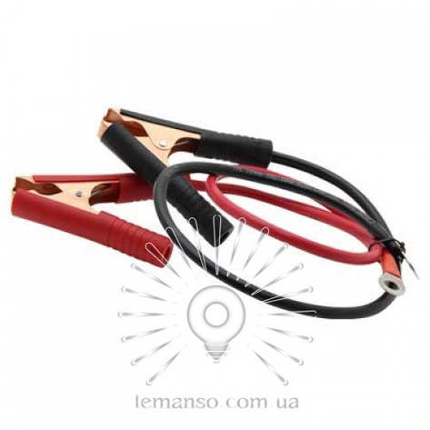 Кабель для інвертора + крокодили 10mm2 довжина 500 mm Lemanso LM40253, фото 1