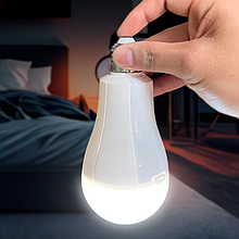 Енергозберігаюча лампочка з акумулятором під цоколь Е27 LED 20W