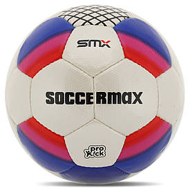 Футбольний м'яч No5 CRYSTAL SOCCERMAX FB-4192 Біло-червоний