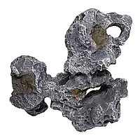 Декорация камень с отверстиями Hobby Cavity Stone dark 5 33x16x33см (40149)