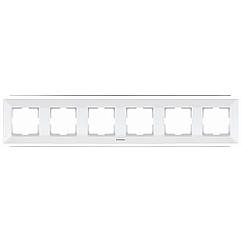 Рамка Panasonic Arkedia Slim шестимісна, горизонтальна, біла (1683141870)
