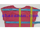 Джемпер для дівчинки (малиновий колір), ріст 110-116 см, фото 3