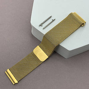 Ремінець металевий 22 мм Huawei Watch GT3 46mm міланська петля для хуавей вотч гт3 золотий o7g