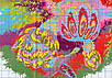 Набір для вишивання за нанесеною на канву схемою "Flowers and hummingbird". AIDA 14CT printed 44*32 см, фото 9
