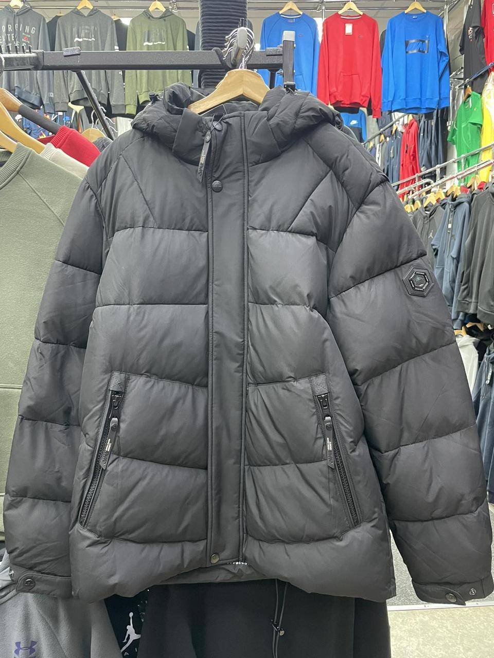 Чоловіча тепла зимова куртка, чоловічі зимові куртки. Пуховик чоловічий зима. Чоловічий одяг, фото 1