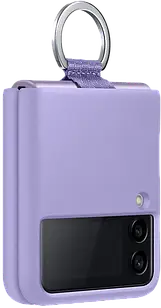 Чехол Samsung Silicone Cover With Ring Lavender для Galaxy Flip 4 EF-PF721TVEGUA