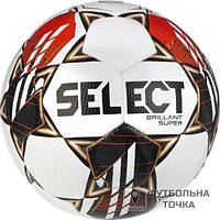 М'яч для футболу Select Brillant Super v23 (FIFA QUALITY PRO) White- Black PFL 361597-042 (361597-042). Футбольний м'яч. Футбольні