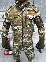 Мужская тактическая армейская куртка мультикам, Теплая камуфляжная куртка для военных софтшел