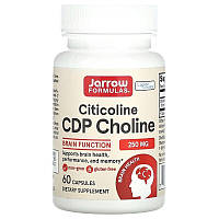 Цитиколин Jarrow Formulas "Citicoline, CDP Choline" 250 мг, стабилизированный CDP-холин (60 капсул)