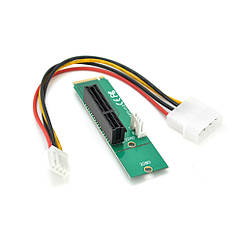 Адаптер M2-PCI-e x4, MOLEX=>4pin, викрутка +, Пакет (1116716675)