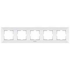 Рамка Panasonic Arkedia Slim п'ятимісна, горизонтальна, біла (1683141870)