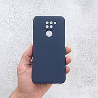 Чехол на Xiaomi Redmi Note 9 Silicone Case синий силиконовый / для сяоми редми нот 9, ксяоми ноут ксиоми