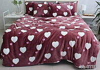 Теплий комплект постільної білизни з велсофт мікрофібра ТМ Tag