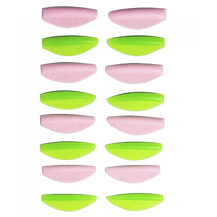 Валики для ламінування вій ZOLA Round Curl Pink-Green, 8 пар, фото 2