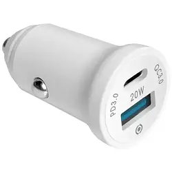 Автомобільний адаптер для телефона Piko CC-302QP White (2 USB A + C 20 W (1283126509896) )