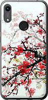 Чехол с принтом для Huawei Honor 8A / на хуавей хонор 8а с рисунком Цветущий куст