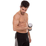 Гантель для фітнесу 5 кг хромована Record (1 шт.) DB5202-5, фото 5