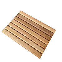 Дерев`яна підставка накладка-столик на підлокітник дивана 14х20 см mz693418 MAZHURA "Lv"