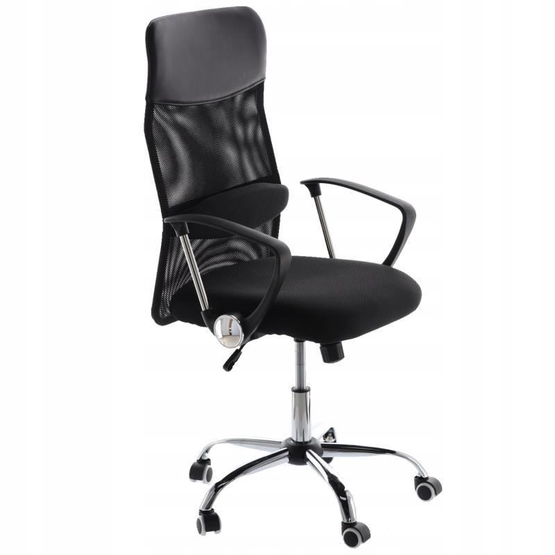Крісло офісне,поворотне з мікросіткою, чорне,висота 109-119 см Chomik FOT5047
