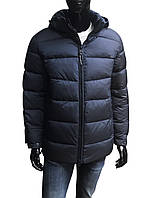 Куртка зимняя мужская / (Indaco IC1260) Темно-синяя / Средней длины / Люкс качества