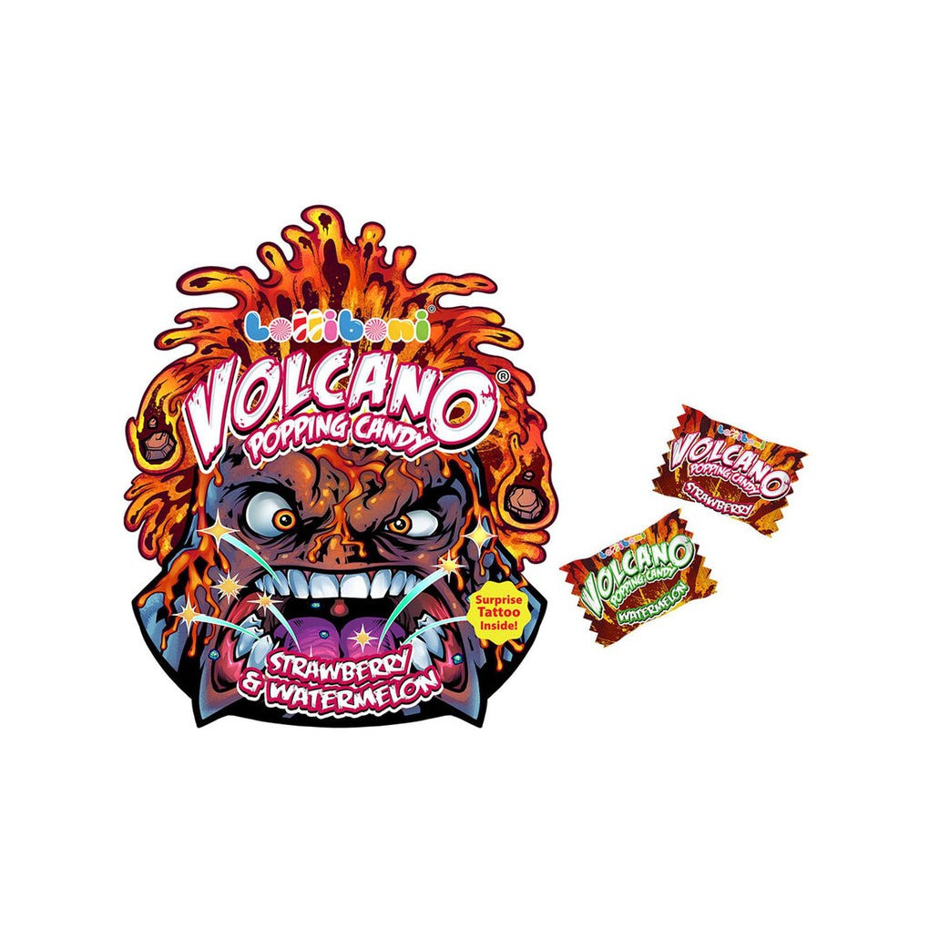 Цукерки Volcano Popping Candy Strawberry & Watermelon 18 g