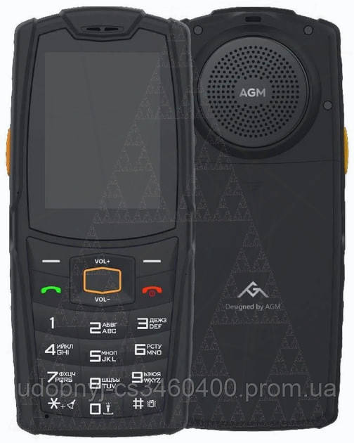 Телефон захищений із великим дисплеєм і потужною батареєю AGM M7 1/8 Gb black Russian keyboard + НА ПОДАРУНОК