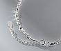 Браслет срібний Кольоровий Турмалін, браслет з намистин з натурального каменю, срібло 925 проби, довжина 17+3 см, фото 5