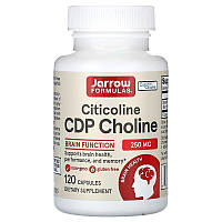 Цитиколин Jarrow Formulas "Citicoline, CDP Choline" 250 мг, стабилизированный CDP-холин (120 капсул)