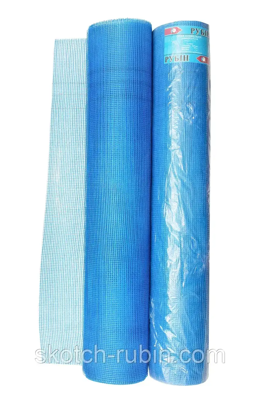 Сітка штукатурна Rubin 50 м, комірка 5 х 5 мм, 145 гр м² синяя