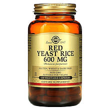 Червоний дріжджовий рис SOLGAR "Red Yeast Rice" 600 мг (120 капсул)