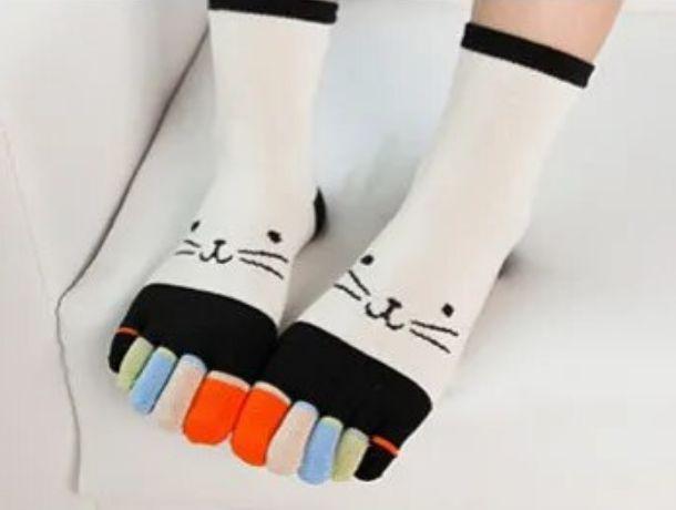 Женские носки с пальцами (36-39) повседневные - фото 2 - id-p1985973114