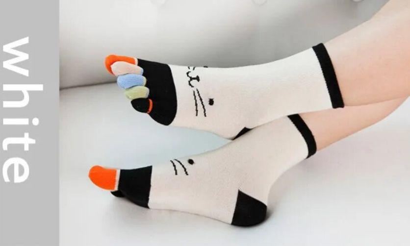 Женские носки с пальцами (36-39) повседневные - фото 3 - id-p1985973114
